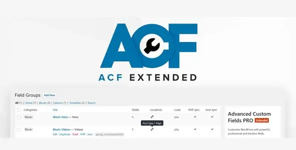 ACF Extended Pro GPL v0.8.9.3 Latest Version