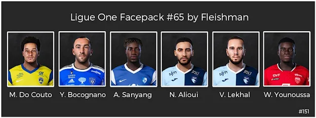 Ligue 1 Facepack #65 For eFootball PES 2021