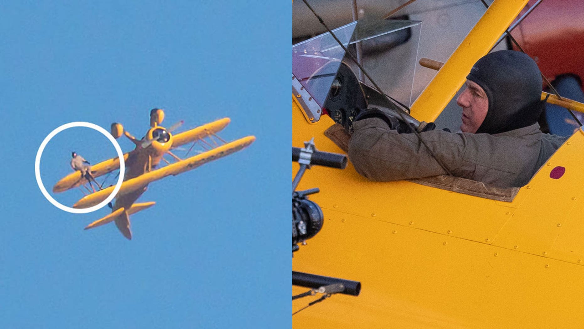 Mission: Impossible 8 Tom Cruise upside down on the wing of an airplane in the photos from the set - Hollywood News