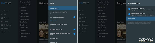 añadir guia epg tivimate