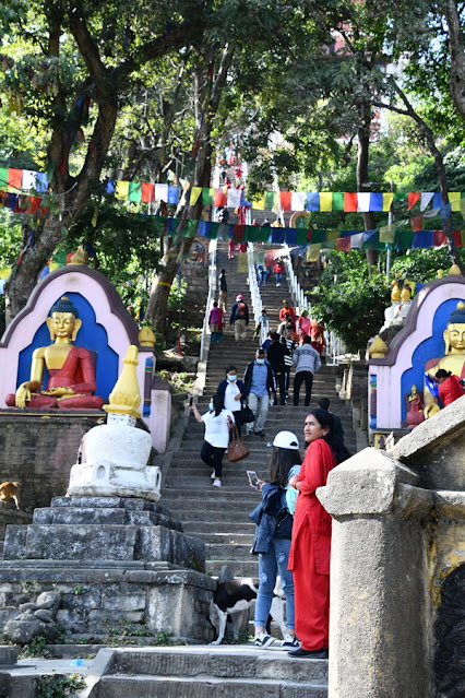 Templo dos Macacos de Swayambhunath em Kathmandu