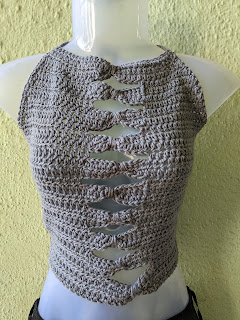 Neatly Tied Crop Top - a free crochet pattern from Sweet Nothings Crochet