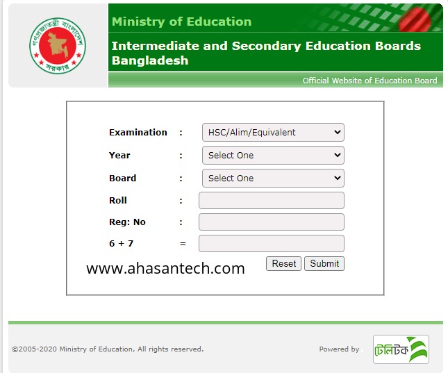 SSC Exam Result 2021 With Marksheet
