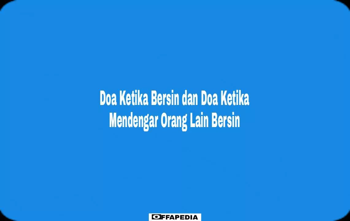 doa ketika bersin