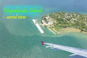 Mayabunder Island - aerial view