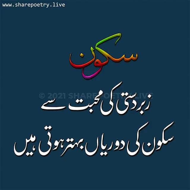 sukoon quotes in urdu