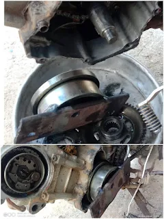 melepas magnet motor dengan cara di las