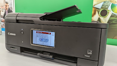 impresora Canon con error en la pantalla frontal