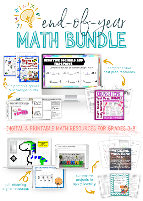 End of Year Math Bundle