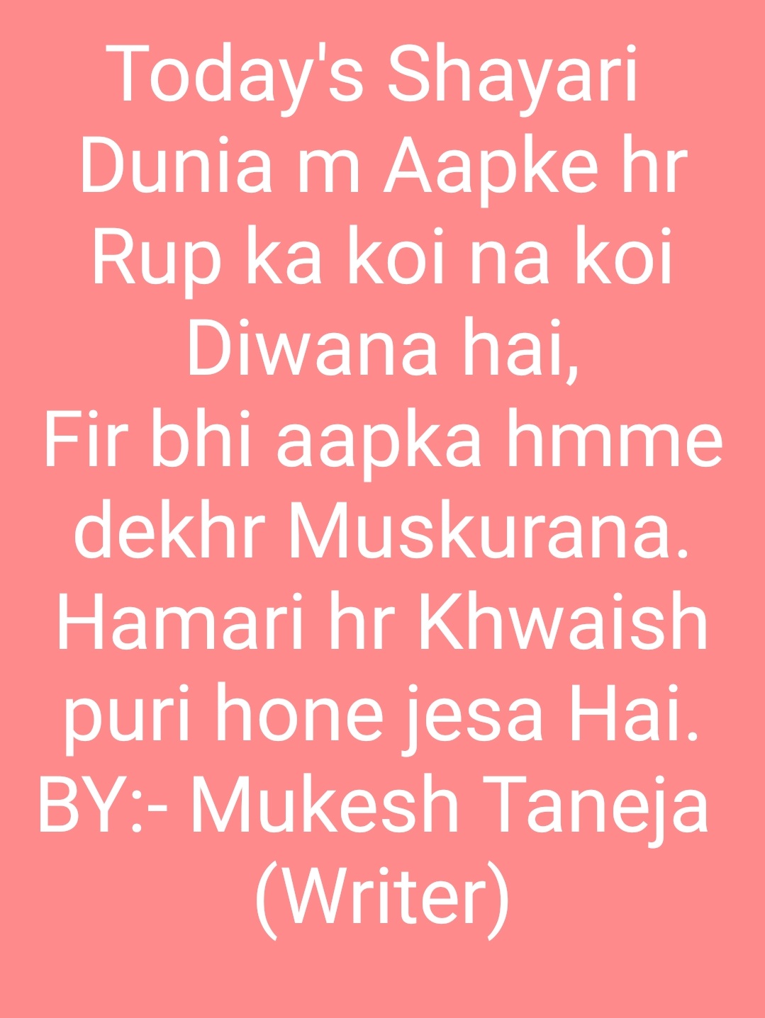 Write by:- Mukesh Taneja