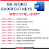 ms word shortcut key👍👍👍👍