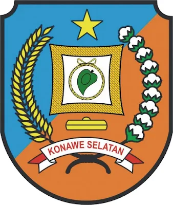 Logo / Lambang Kabupaten Konawe Selatan - Latar (Background) Putih & Transparent (PNG)