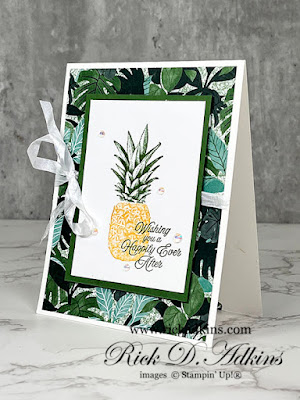Want to know how to make a wedding card with the Island Vibes Stamp Set.  I have a video showing you how on my blog!