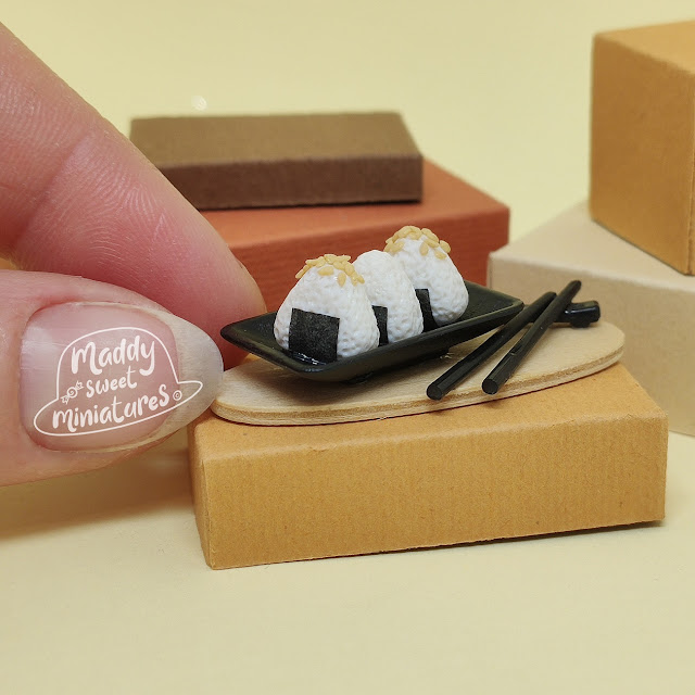 Onigiri in miniatura | Creazioni in Fimo | idea regalo Japanese style 1