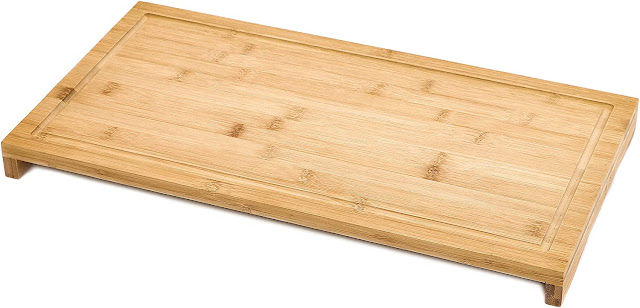 over the sink or stovetop cutting board.