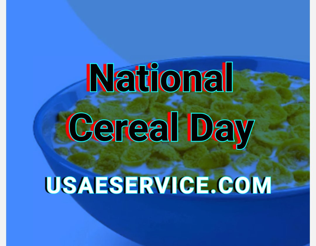 National Cereal Day USA U.S.