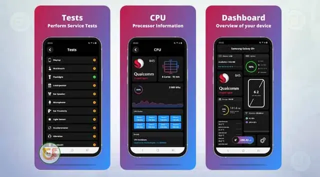 تطبيق مراقبة أداء CPU الهاتف