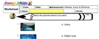 live worksheet computer desktop assessment