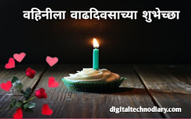 वहिनीला वाढदिवसाच्या शुभेच्छा - Birthday Wishes For Vahini In Marathi