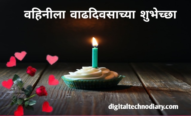 वहिनीला वाढदिवसाच्या शुभेच्छा - Birthday Wishes For Vahini In Marathi