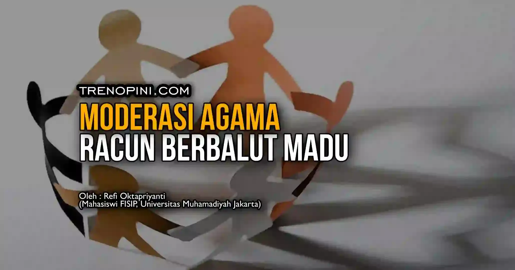 Arus moderasi kini terus selalu gencar, sehingga banyak umat islam yang banyak terjebak dalam mengikuti menggencarkan arus moderasi ini. Namun, perlu kita ketahui bahwa arus moderasi ini merupakan embel-embel barat untuk menjauhkan umat islam dari agamaNya sendiri.