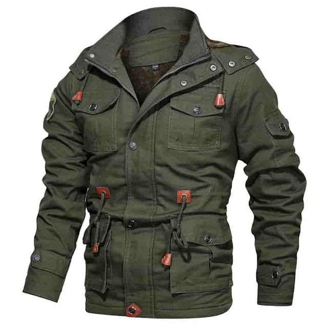 Buy Olive Us Military Army Cotton Premium Jacket online India