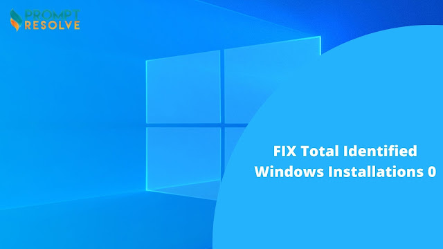 Total Identified Windows Installations 0 Error