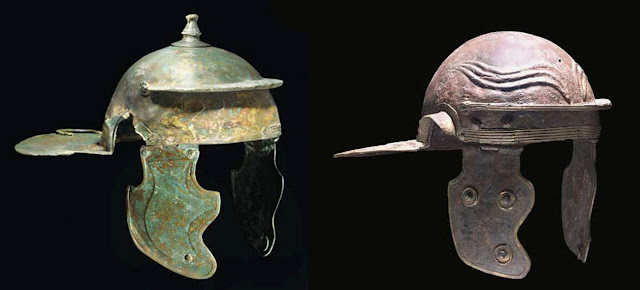 Римские шлемы I века н. э.