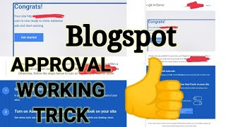 Blogger adsense approval trick