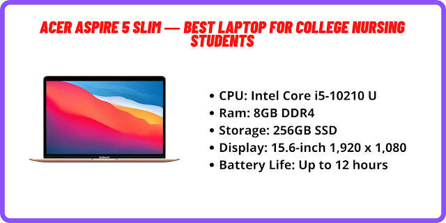 Acer Aspire 5 Slim ― Best Laptop for College Nursing Students