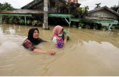 Empatbelas kecamatan di aceh utara terendam banjir