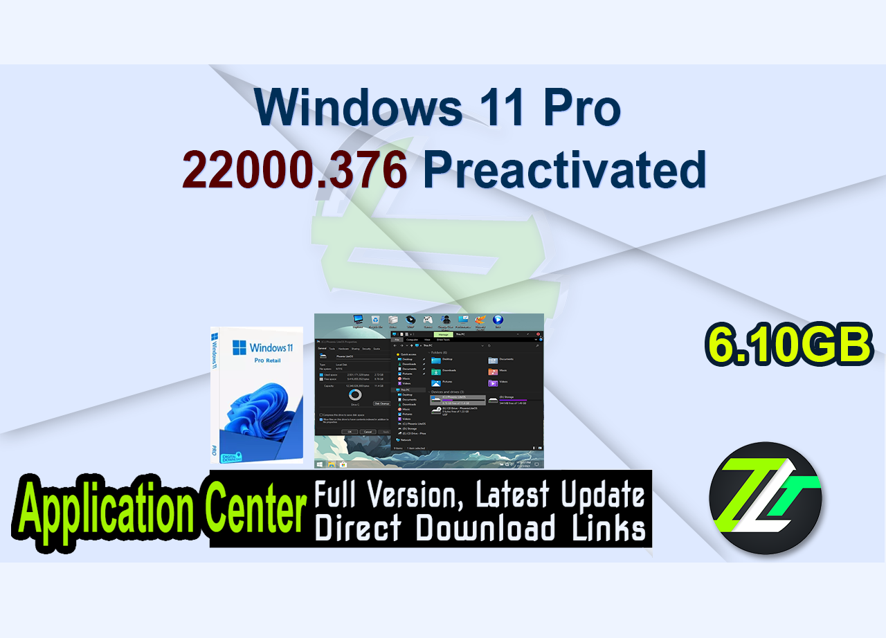 Windows 11 Pro 22000.376 Preactivated