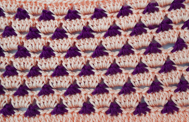 4 Crochet Imagen Puntada combinada en varios colores a crochet y ganchillo por Majove Crochet ganchillo ganchillo facil sencillo bareta paso a paso DIY puntada punto