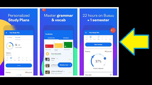 تنزيل تطبيق busuu النسخة الذهبية لتعلم اللغات والانجليزية مجانا