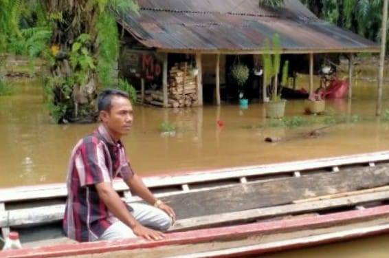 Ratusan Rumah di Tapsel Kembali Terendam Banjir