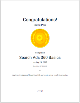 Search ads 360 Certification