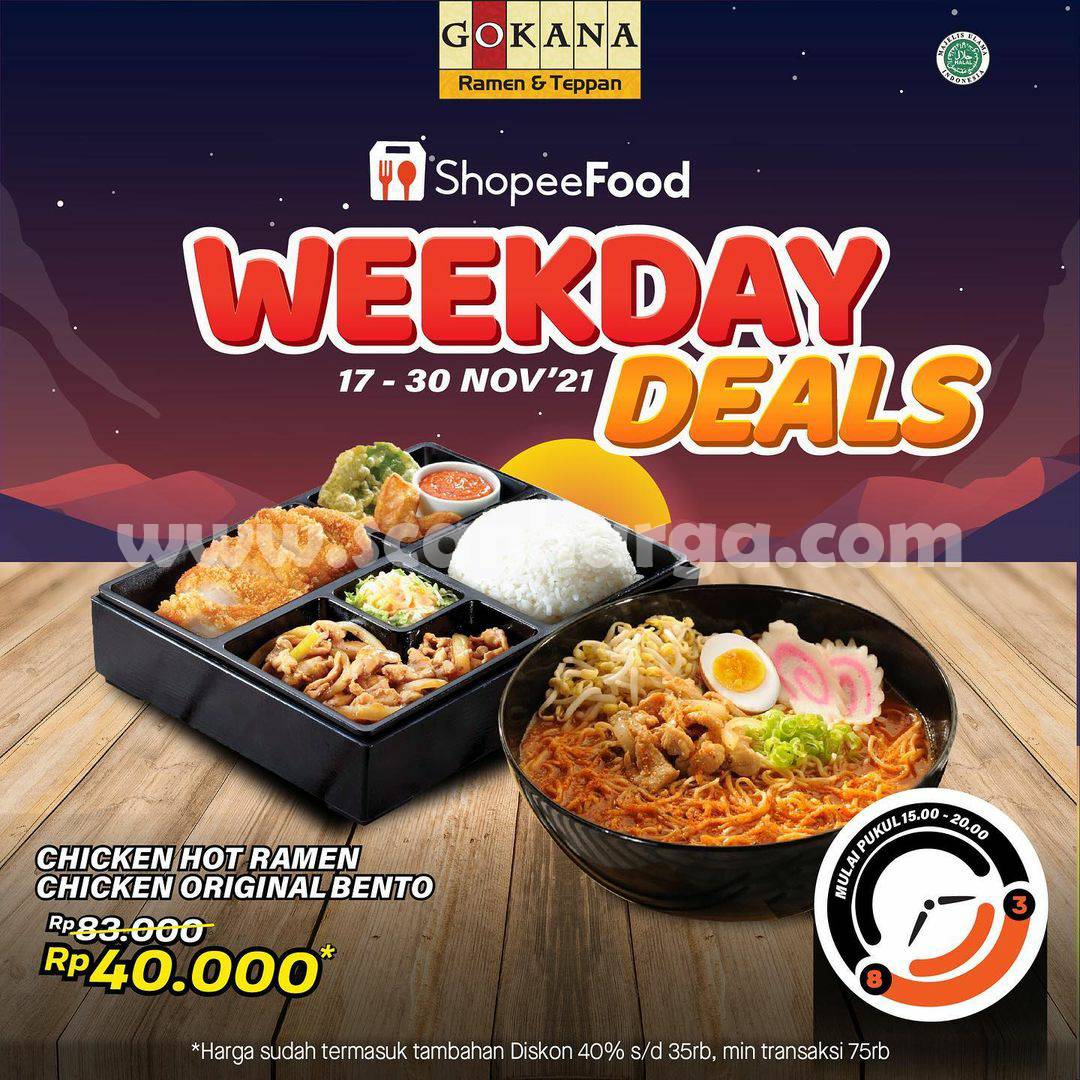 Promo GOKANA Weekday Deals 17 – 30 November 2021