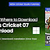 Cricket 07 Free Download - MEGA Cricket Studio
