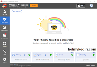 mempercepat komputer dengan ccleaner