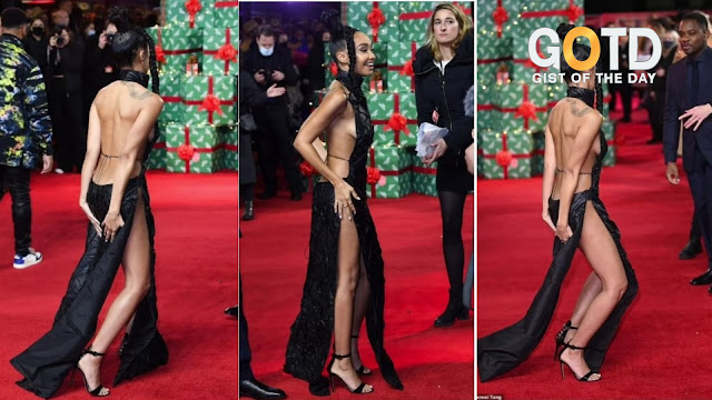 Leigh-Anne Pinnock forced to use her hands to hold down her revealing dress to avoid wardrobe malfunction