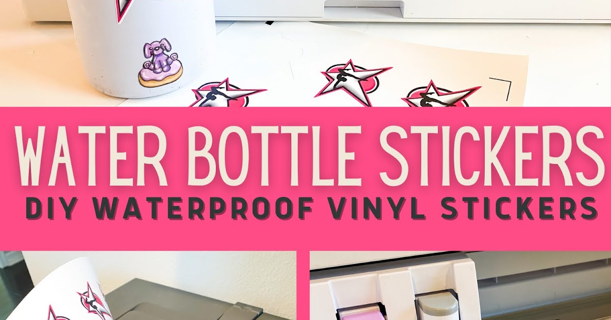 Printable vinyl sticker HTVRont - how to use on water bottles 