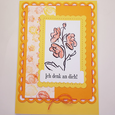 Grußkarte "Konturiert und koloriert" in Sommerfarben Stampin' Up! www.eris-kreativwerkstatt.blogspot.de