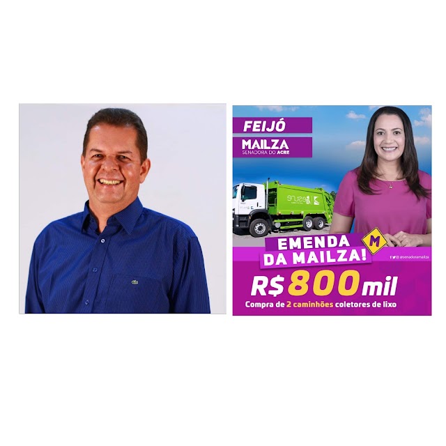 A PEDIDO DO PREFEITO KIEFER CAVALCANTE, SENADORA MAILZA GOMES DESTINA R$ 800 MIL PARA COMPRA DE 2 CAMINHÕES COLETORES DE LIXO  