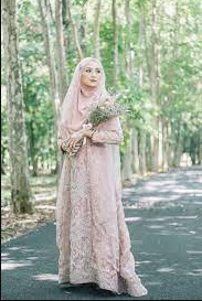 Baju akad nikah muslimah syar'i