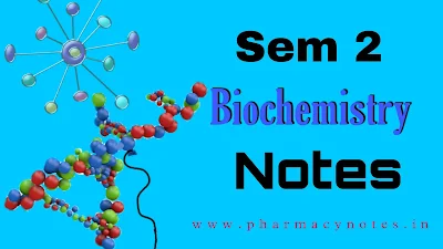 Biochemistry | Download best B pharmacy Sem 2 free notes | download pharmacy notes pdf semester wise