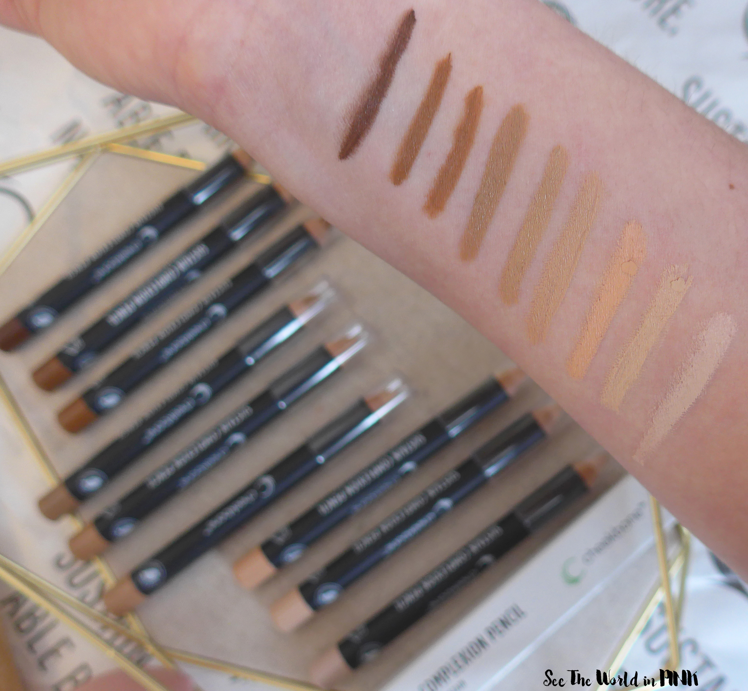 Cheekbone Beauty Sustain Complexion Pencils - Swatches, Review and Thoughts