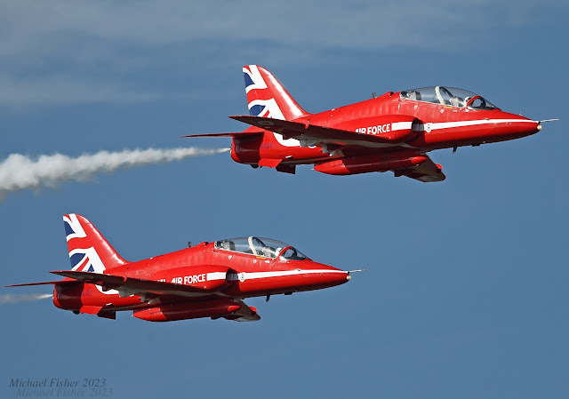 Red Arrows arial demonstration team from the Royal Air Force