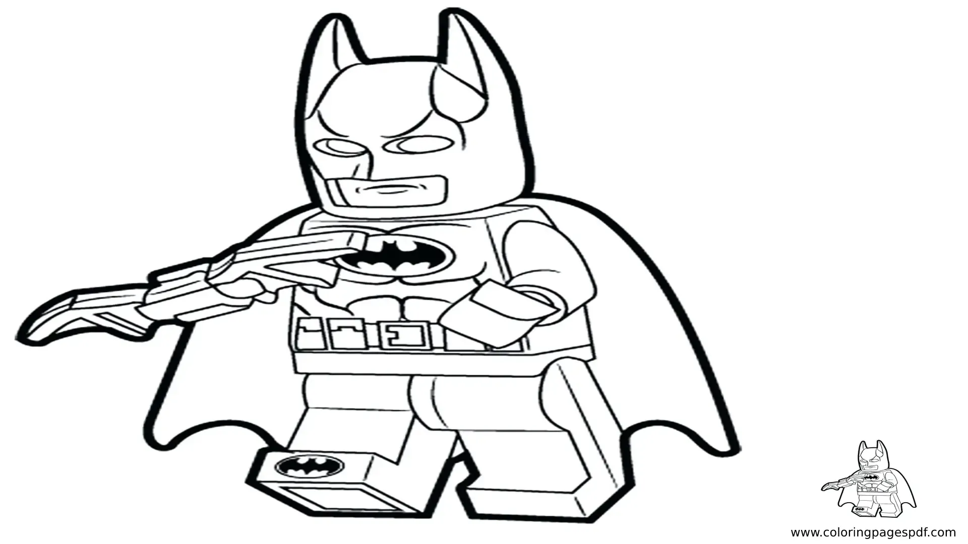 Coloring Pages Of Lego Batman