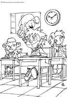 Back to school coloring page