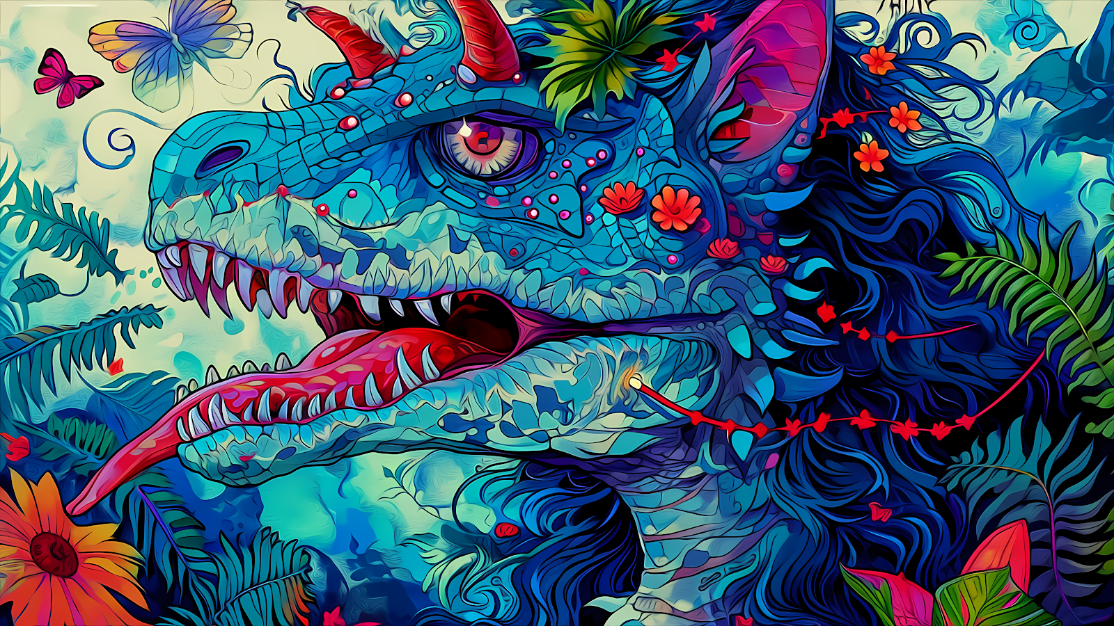 COLORFUL DRAGON 4K BACKGROUND WALLPAPER FOR PC